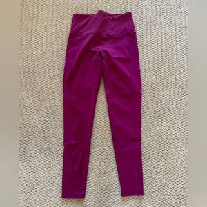 Victoria secret sport leggings with pockets size medium fuchsia